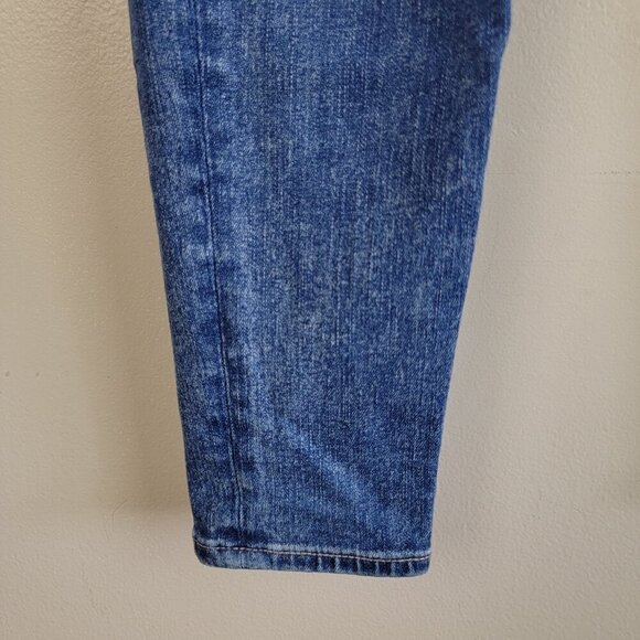 AE 0 Super Hi Rise Jegging Skinny American Eagle Medium Wash Stretch Jeans Short - Picture 7 of 13